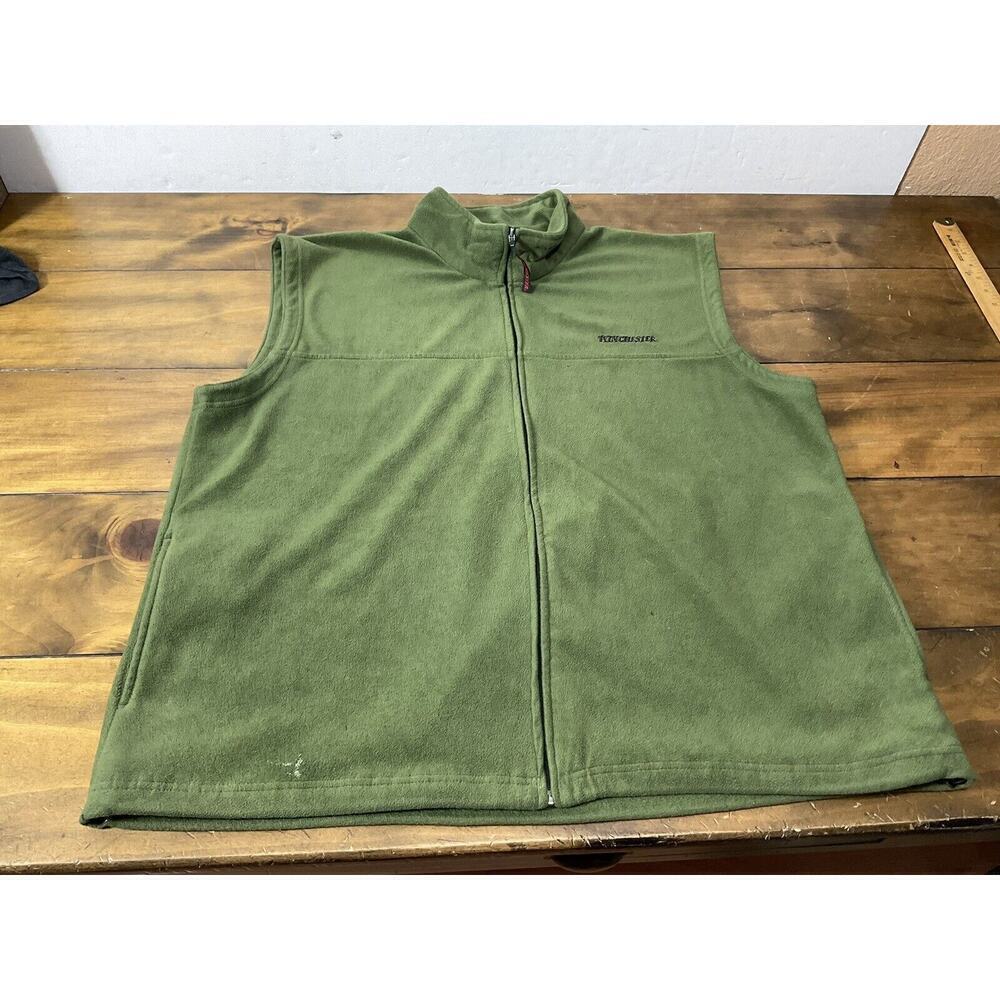 Winchester Hunting Gear DARK GREEN Fleece Vest Outerwear Size XL